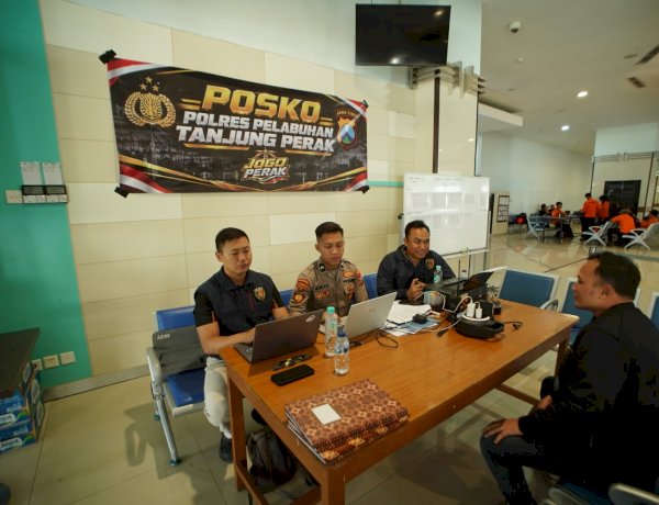 Polres Pelabuhan Tanjung Perak Gerak Cepat, Dirikan Posko Korban KM Virgo Transport 8