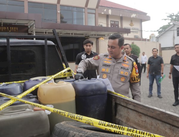 Polres Blitar Ungkap Kasus Dugaan Penimbunan 1.030 Liter BBM Bersubsidi