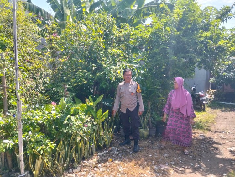 Kapolsek Tanggulangin Dorong Bhabinkamtibmas Proaktif Sambangi Warga, Dukung Ketahanan Pangan