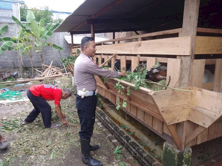 Polsek Gedangan Dampingi Warga Dukung Program Ketahanan Pangan Nasional