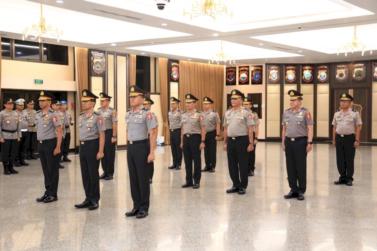 Mabes Polri Gelar Korps Raport Kenaikan Pangkat Pati Polri, 13 Perwira Tinggi Naik Pangkat