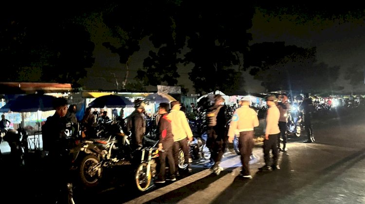 Polresta Banyuwangi Gelar KRYD Amankan Puluhan Motor Tak Standar