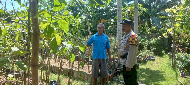 Polisi Motivasi Warga Manfaatkan Lahan Ketahanan Pangan