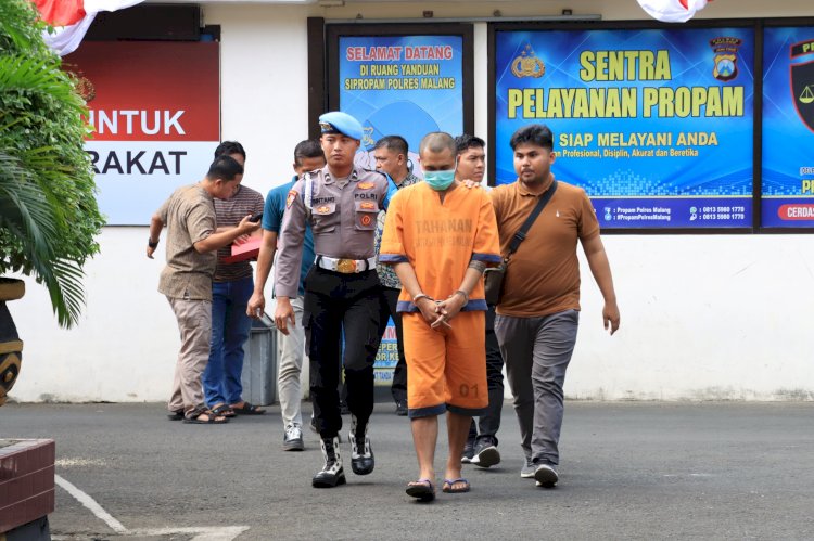 Kurang dari 24 Jam, Polres Malang Berhasil Amankan Tersangka Pencurian Mobil