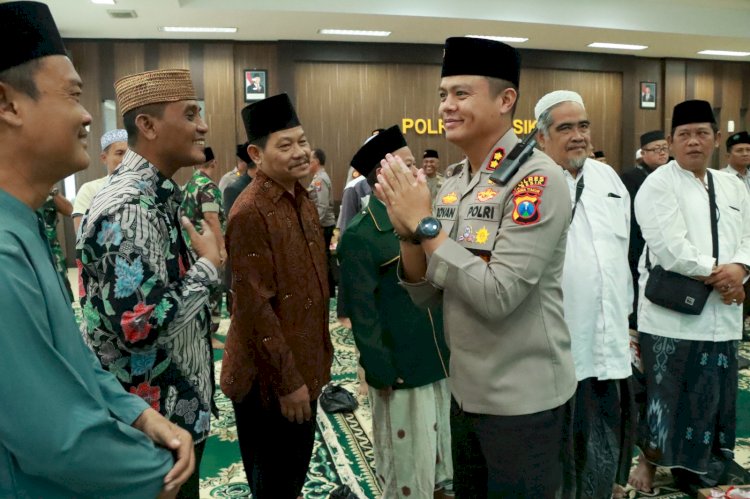 Polres Gresik Bersama Forkopimda Gelar Doa Bersama Sambut HUT ke-80 RI