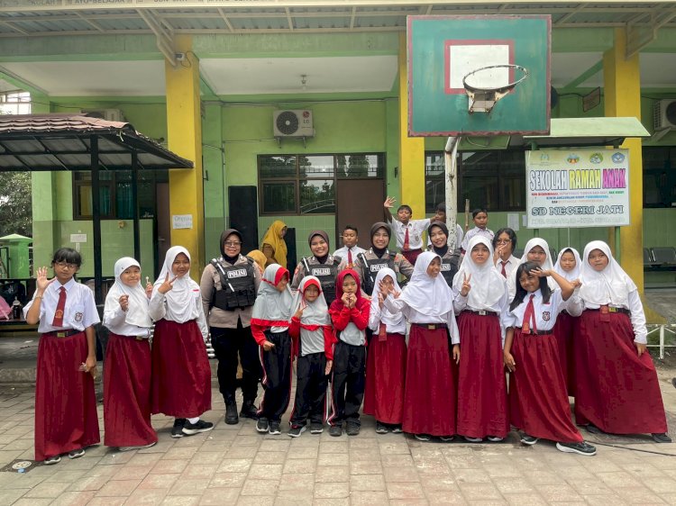 Polwan Jenggala Presisi Patroli ke Sekolah, Motivasi Giat Belajar dan Edukasi Cegah Bullying
