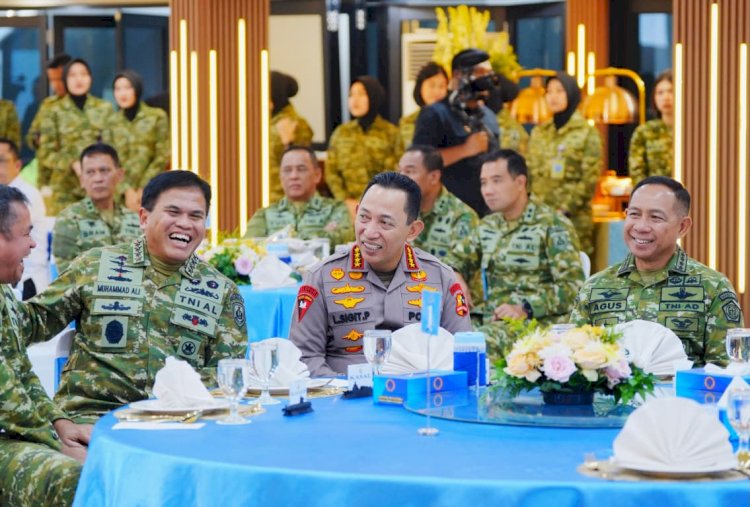 Kapolri Hadiri Silaturahmi Strategis Pimpinan Lembaga Negara di Mabes TNI AL